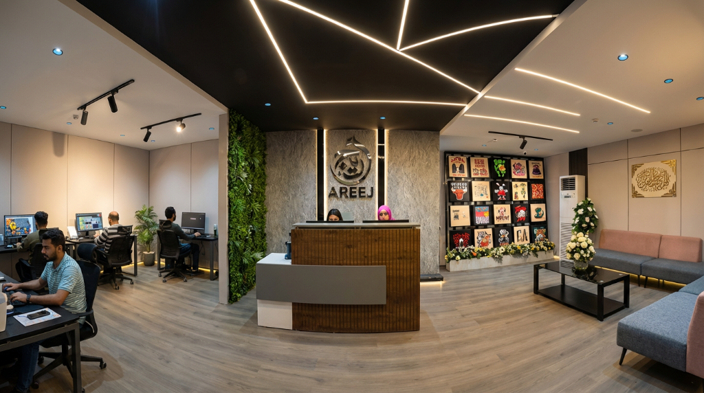 مركز أريج المتكامل للطباعة - مقر الشركة والاستقبال